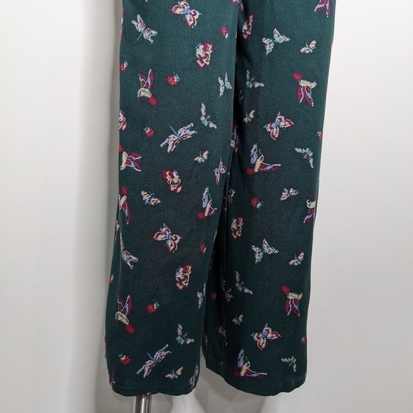 NWT Matilda Jane green butterfly & hummingbird ruffle strap tie waist jumpsuit M - Picture 3 of 12